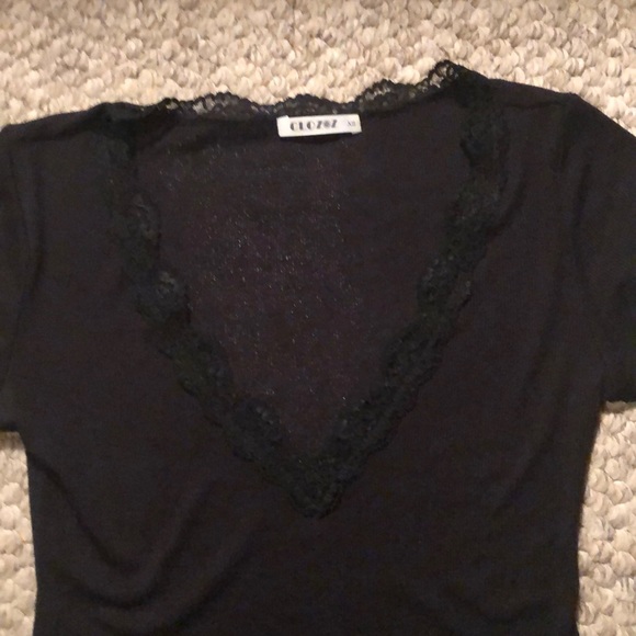 Brand new black V neck bodysuit, without tags. - Picture 2 of 3